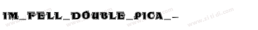 IM_FELL_Double_Pica_字体转换