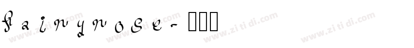 fairyrose字体转换