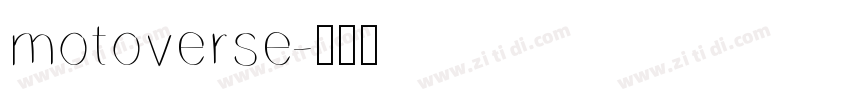 motoverse字体转换