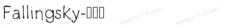 Fallingsky字体转换