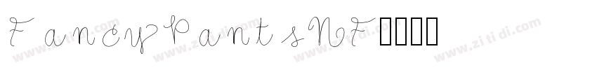 FancyPantsNF字体转换