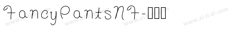 FancyPantsNF字体转换