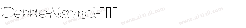Debbie-Normal字体转换