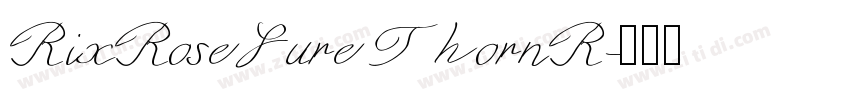 RixRoseLureThornR字体转换