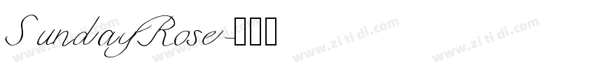 SundayRose字体转换