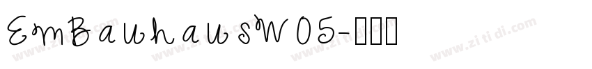 EmBauhausW05字体转换
