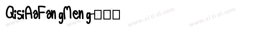 QisiAaFangMeng字体转换