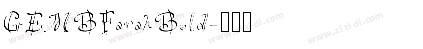 GEMBFarahBold字体转换