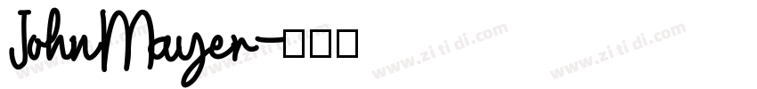 JohnMayer字体转换
