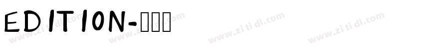 Edition字体转换