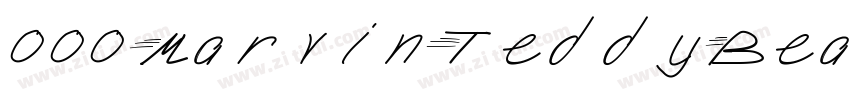 000MarvinTeddyBea字体转换