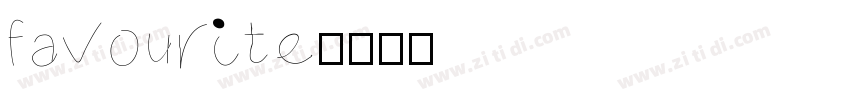 favourite字体转换