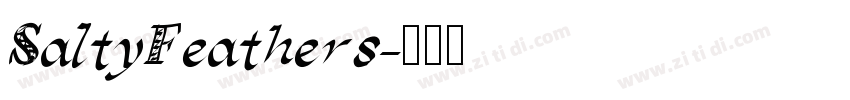 SaltyFeathers字体转换
