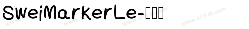 SweiMarkerLe字体转换