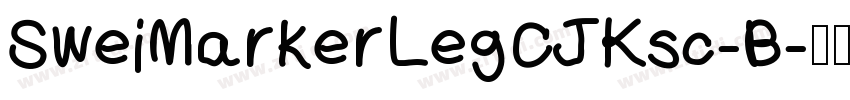 SweiMarkerLegCJKsc-B字体转换