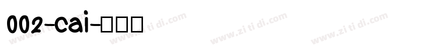 002-cai字体转换