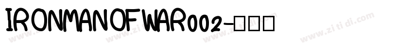 IRONMANOFWAR002字体转换