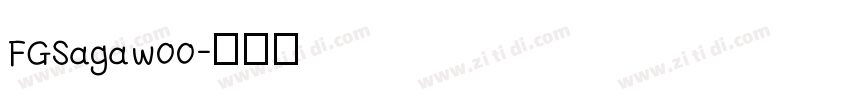 FGSagaw00字体转换