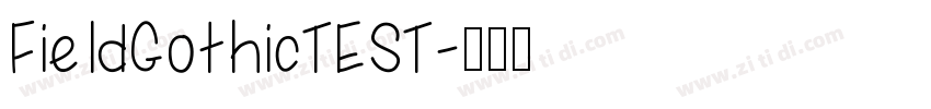 FieldGothicTEST字体转换