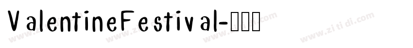 ValentineFestival字体转换