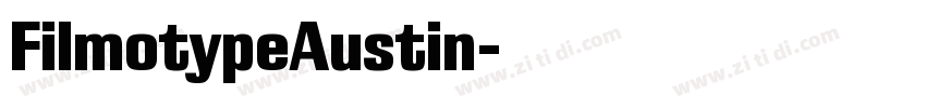 FilmotypeAustin字体转换