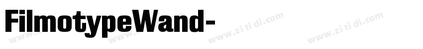 FilmotypeWand字体转换
