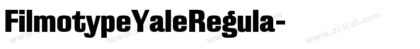 FilmotypeYaleRegula字体转换