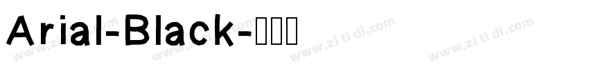 Arial-Black字体转换