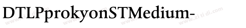 DTLPprokyonSTMedium字体转换