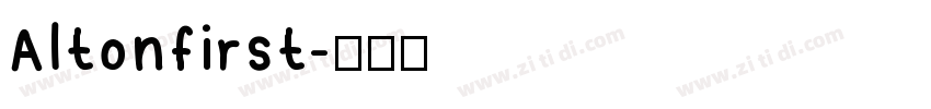 Altonfirst字体转换