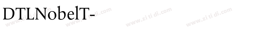 DTLNobelT字体转换