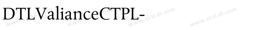 DTLValianceCTPL字体转换