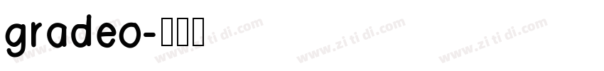 gradeo字体转换