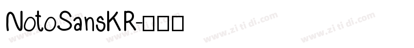 NotoSansKR字体转换