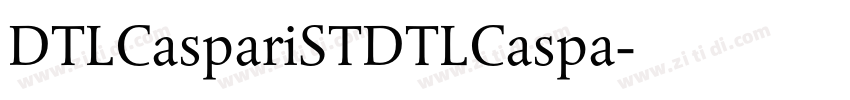 DTLCaspariSTDTLCaspa字体转换