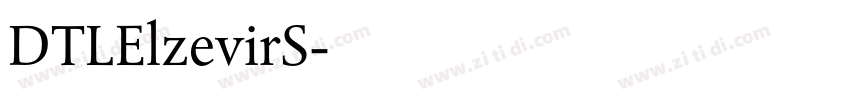 DTLElzevirS字体转换