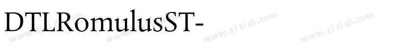 DTLRomulusST字体转换