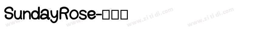SundayRose字体转换