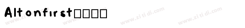 Altonfirst字体转换