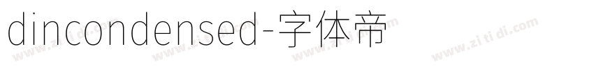 dincondensed字体转换