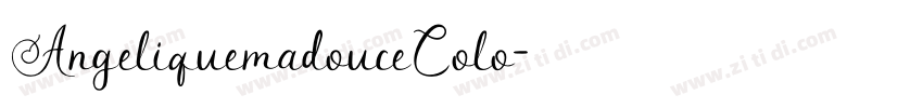 AngeliquemadouceColo字体转换