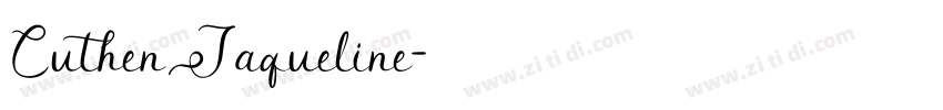 CuthenJaqueline字体转换