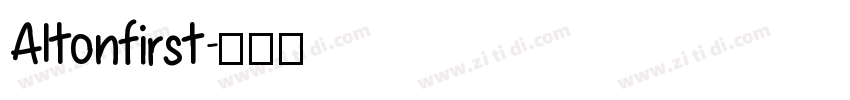 Altonfirst字体转换