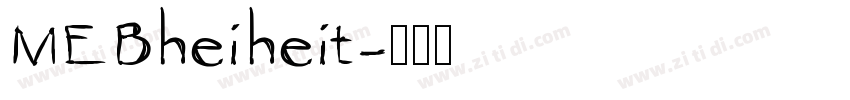 MEBheiheit字体转换