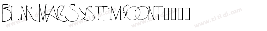 BlinkMacSystemFont字体转换