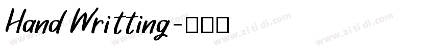 HandWritting字体转换