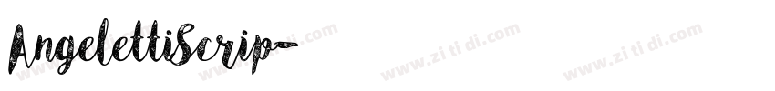 AngelettiScrip字体转换