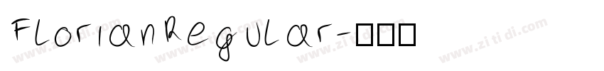 FlorianRegular字体转换