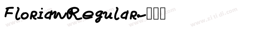 FlorianRegular字体转换