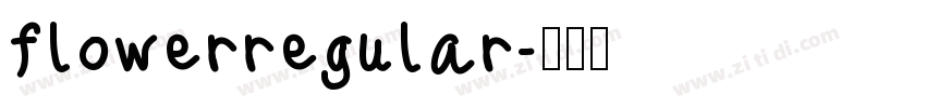 flowerregular字体转换